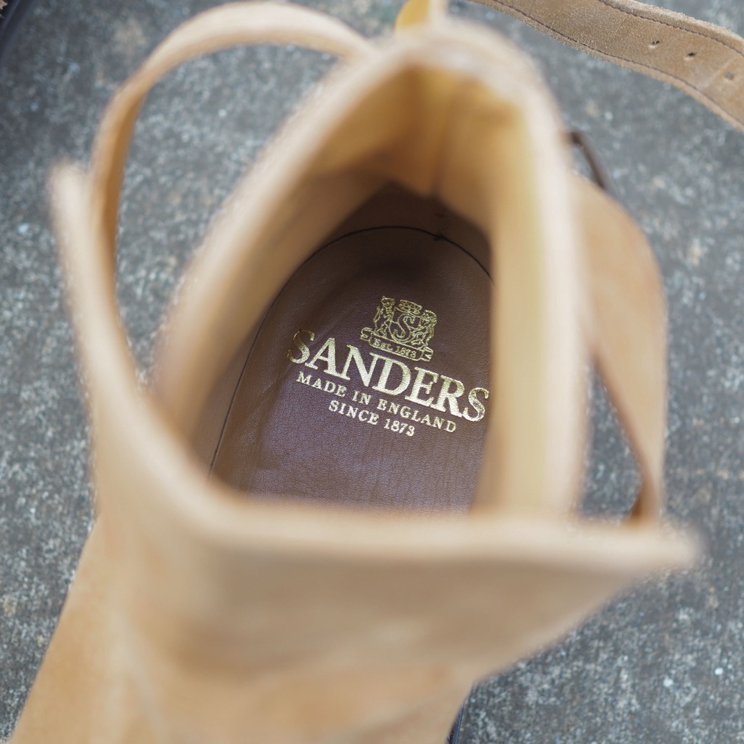 SANDERS(サンダース)のSANDERS ジョッパーブーツ ベージュ スエード 7 1/2 メンズの靴/シューズ(ブーツ)の商品写真