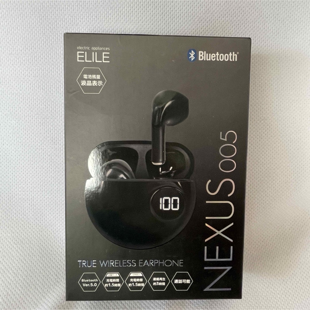 (新品)ELILE Bluetoothイヤホン　NEXUS005 スマホ/家電/カメラのオーディオ機器(ヘッドフォン/イヤフォン)の商品写真