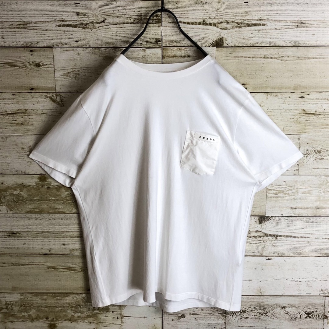 即完売 PRADA プラダ ポケット ロゴ入り tシャツ 即完売 PRADA プラダ ポケット ロゴ入り tシャツ