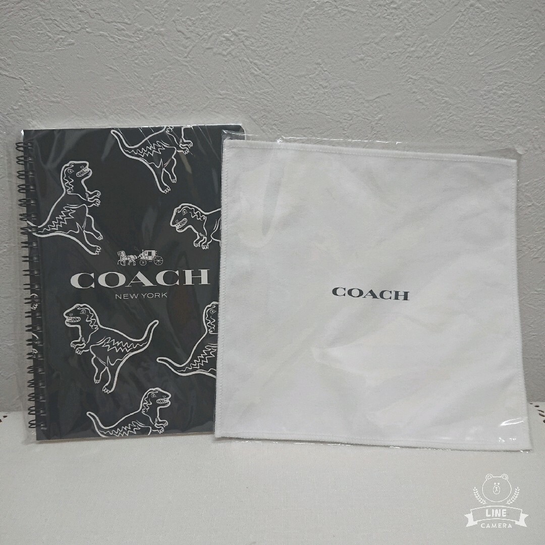 COACH(コーチ)のコーチ リングノート レザークロス セット インテリア/住まい/日用品の文房具(ノート/メモ帳/ふせん)の商品写真