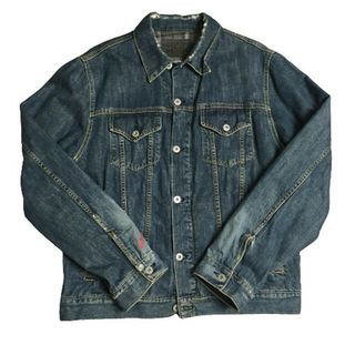 90's 90年代 OLD STUSSY トルコ製 ライナー付きデニムジャケット ダメージ加工 XL