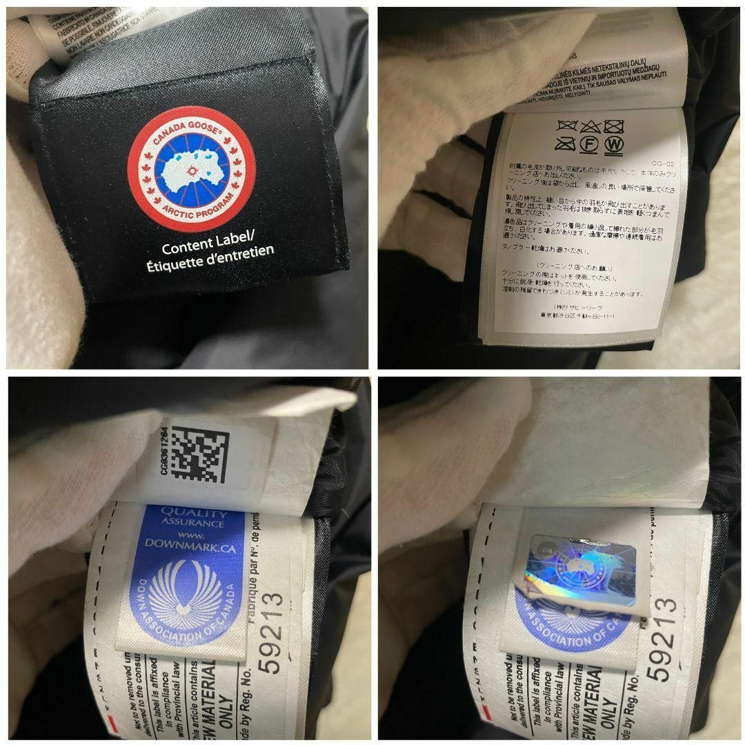 CANADA GOOSE(カナダグース)のカナダグース シャーロット　レディース　Sサイズ ダウンコート ネイビー ダウン レディースのジャケット/アウター(ダウンジャケット)の商品写真