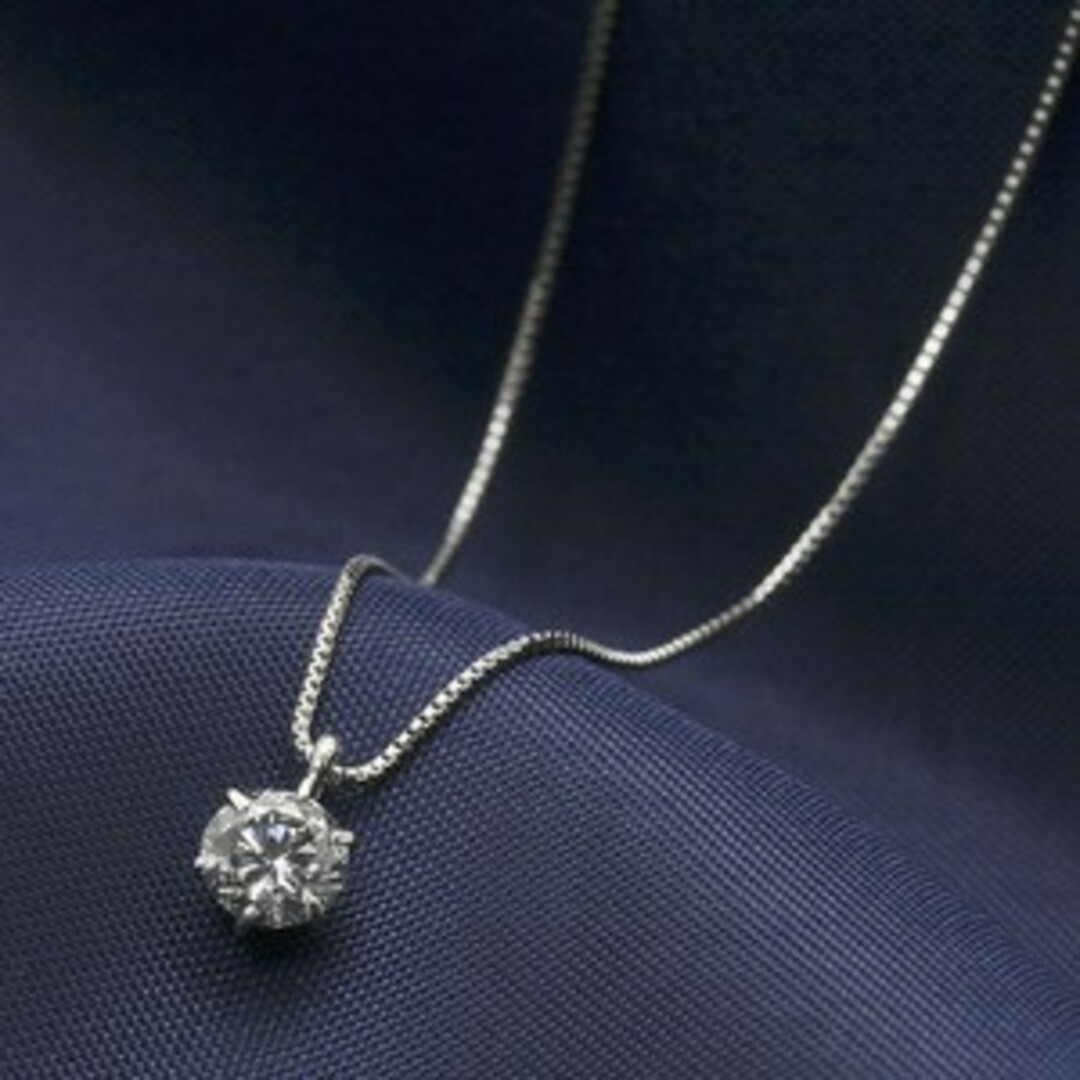 ダイヤモンド ネックレス 一粒プラチナ Pt900 0.3ct ダイヤネックレス レディースのアクセサリー(ネックレス)の商品写真