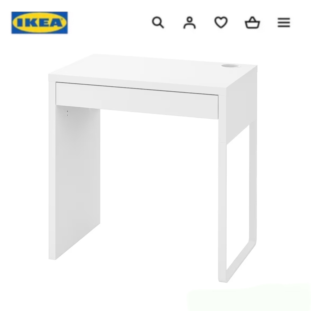 IKEA(イケア)のIKEA イケア　新品未開封　ミッケ デスク　学習机　73x50cm インテリア/住まい/日用品の机/テーブル(オフィス/パソコンデスク)の商品写真