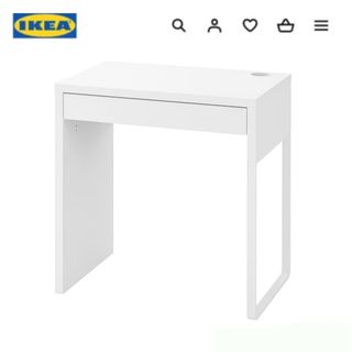 イケア(IKEA)のIKEA イケア　新品未開封　ミッケ デスク　学習机　73x50cm(オフィス/パソコンデスク)