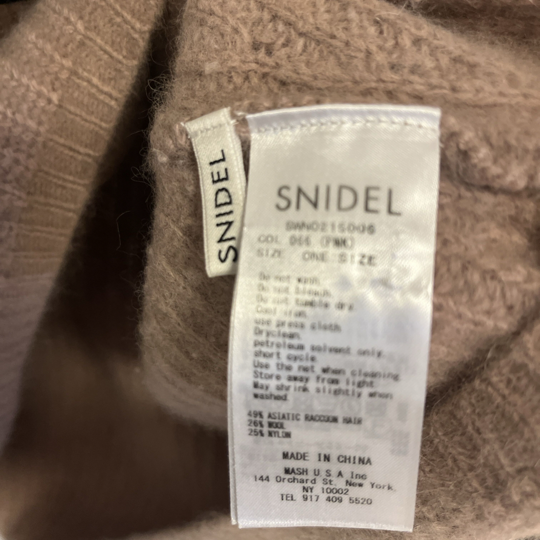 SNIDEL(スナイデル)のスナイデル ラクーンミニニットワンピ レディースのワンピース(ミニワンピース)の商品写真