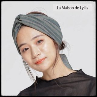 ラメゾンドリリス(La Maison de Lyllis)の新品同様☆la maison de lyllis ヘアバンド　ヘアターバン(ヘアバンド)