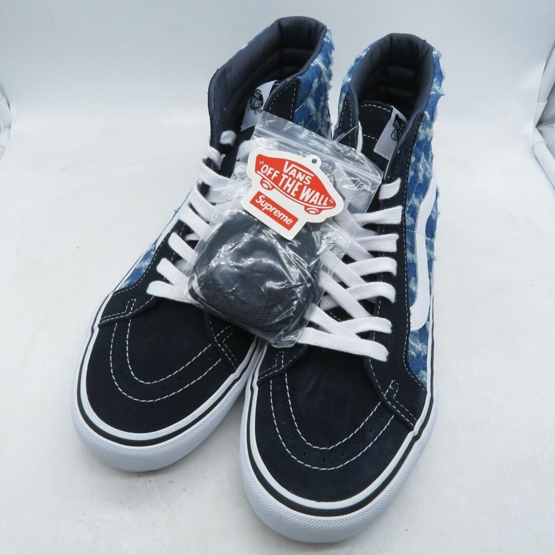 Supreme(シュプリーム)のSupreme × Vans Sk8-Hi Hole Punch Denim Blue VN0A38Z32DD  メンズの靴/シューズ(スニーカー)の商品写真