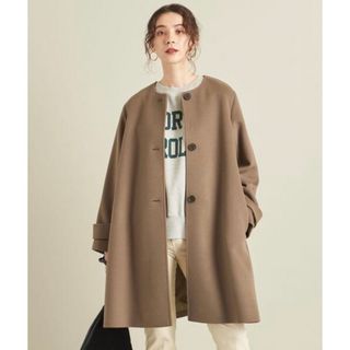 BEAUTY&YOUTH UNITED ARROWS - メルトンビーバーノーカラーフレアコート