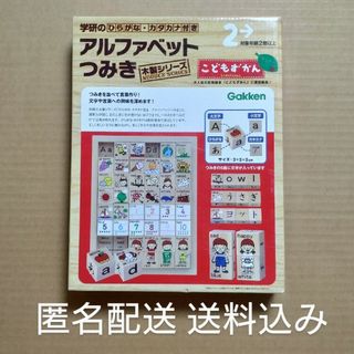 【匿名配送・送料込み】学研　木製　ひらがな・カタカナ付き アルファベットつみき