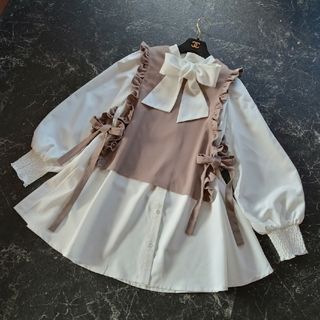 エブリン(evelyn)のアンミール♡ビック♡ボウタイリボン♡ブラウス(シャツ/ブラウス(長袖/七分))