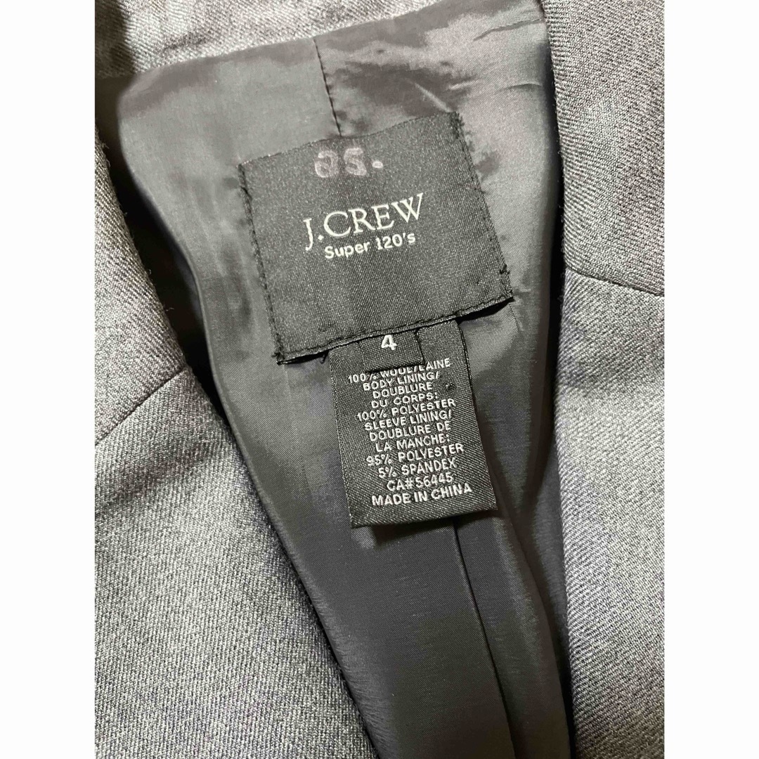 J.Crew(ジェイクルー)のJ.CREW 100％ウールジャケット 美品 レディースのジャケット/アウター(テーラードジャケット)の商品写真