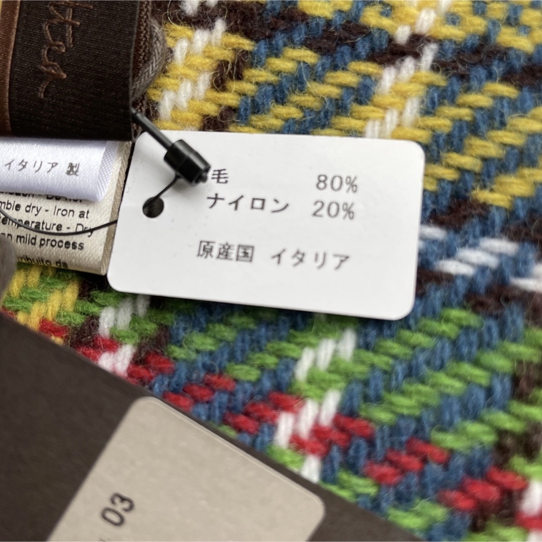 ビームスで購入 アルテア Altea チェックマフラー 新品 イエロー ビームスで購入 アルテア Altea チェックマフラー 新品 イエロー