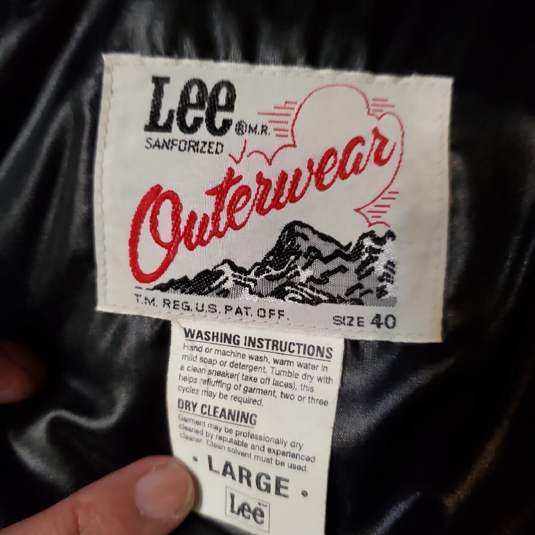 Lee(リー)のLEE リー　フェザー　ダウン　ブラック　ダウンジャケット メンズのジャケット/アウター(ダウンジャケット)の商品写真