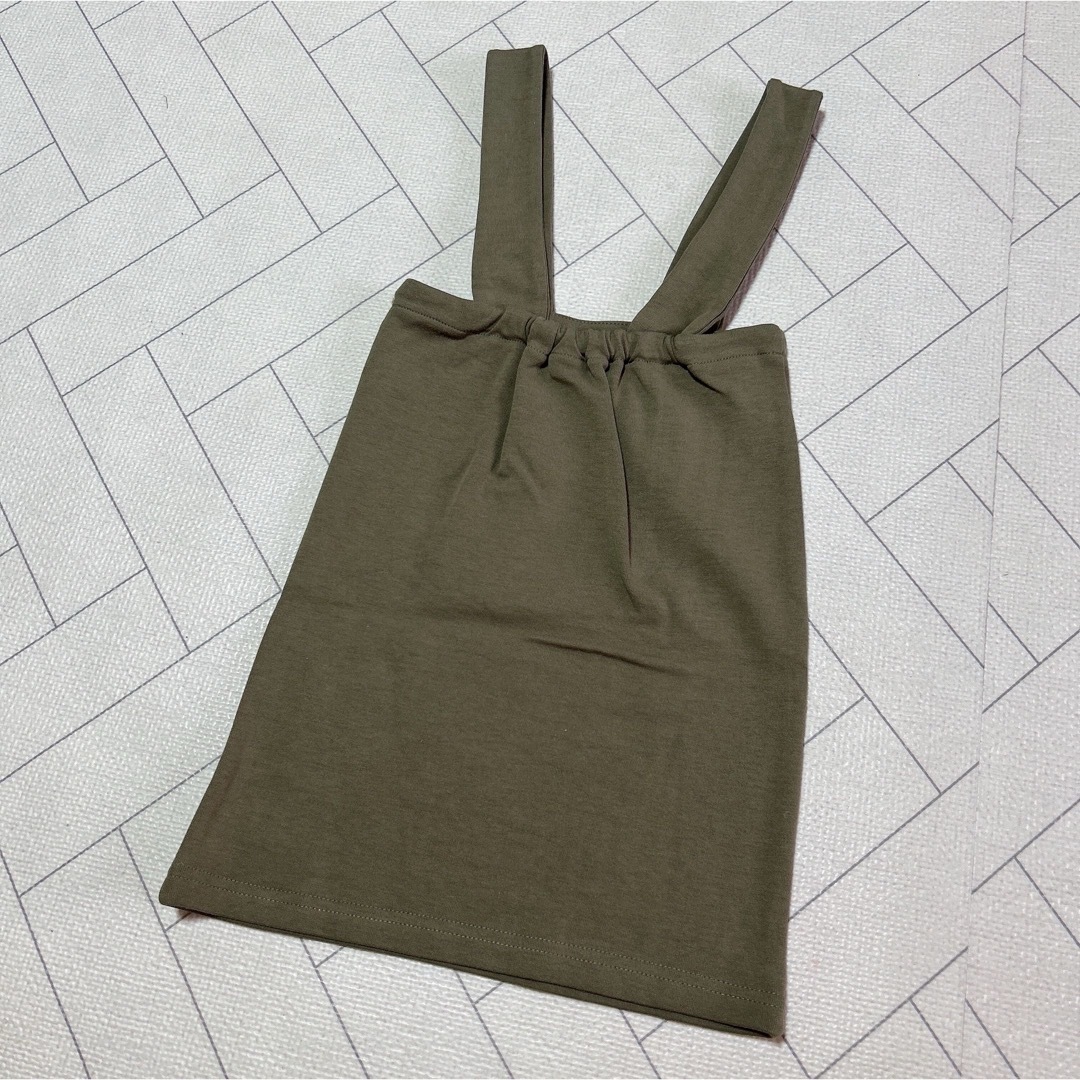 SM2(サマンサモスモス)の*新品* SamansaMos2Lagom ジャンパースカート 100 カーキ キッズ/ベビー/マタニティのキッズ服女の子用(90cm~)(スカート)の商品写真