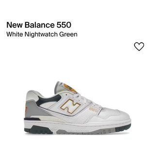 ニューバランス(New Balance)の新品　BB550 ホワイト グリーン BB550PWC　25㎝　25.0cm(スニーカー)