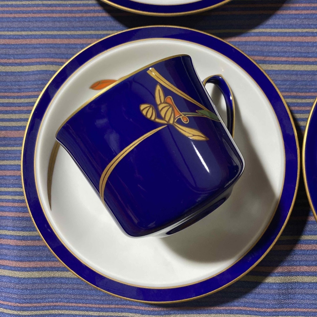 香蘭社 - 香蘭社 4客セットコーヒーカップ ソーサー 伝統食器 香蘭社 - 香蘭社 4客セットコーヒーカップ ソーサー 伝統食器