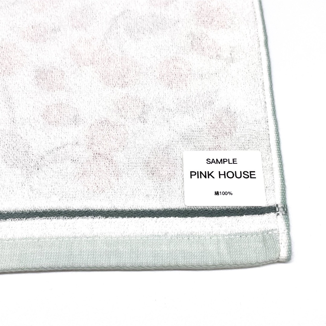 PINK HOUSE(ピンクハウス)のピンクハウス　ハンカチタオル　さくらんぼ　チェリー　グリーン　ハンドタオル レディースのファッション小物(ハンカチ)の商品写真