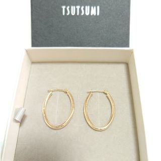 ジュエリーツツミ(JEWELRY TSUTSUMI)のTSUTSUMI フープ ピアス 10K イエローゴールド(ピアス)