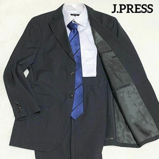 ジェイプレス(J.PRESS)のジェイプレス　スーツセット　ダークグレー　YA5/AB4　ストライプ柄(セットアップ)