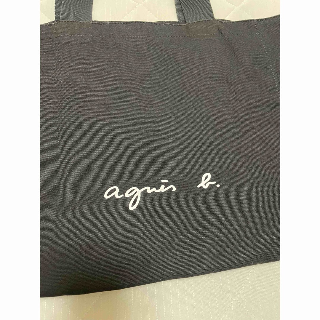 agnes b.(アニエスベー)のagnes b アニエスベー トートバッグ ハンドバッグ  鞄 ブラック 大きい レディースのバッグ(トートバッグ)の商品写真