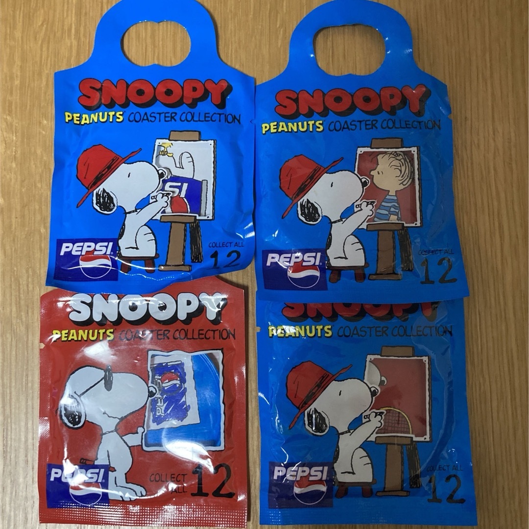 SNOOPY - 未開封 非売品 4個セット スヌーピー コースター ペプシ