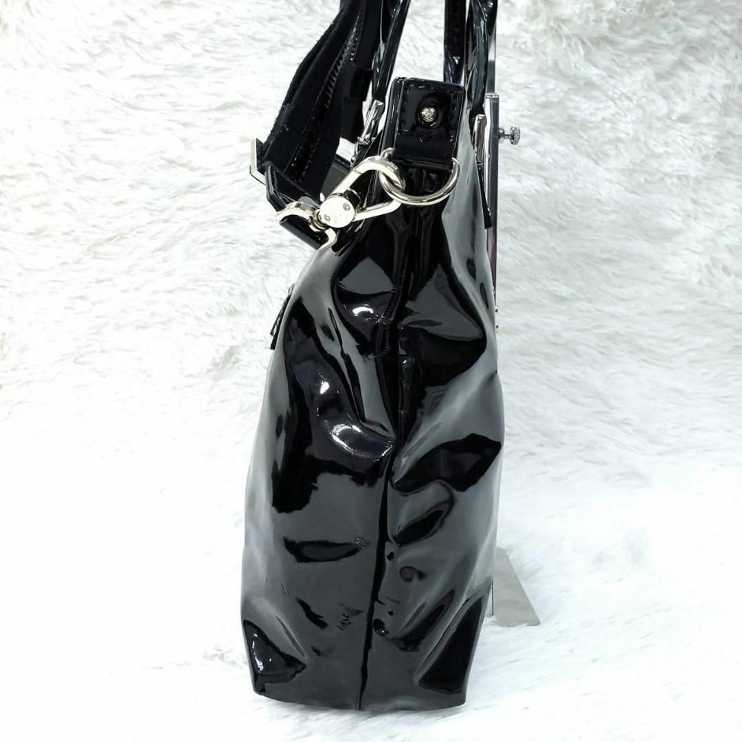 ANYA HINDMARCH(アニヤハインドマーチ)のアニヤハインドマーチ　ニーソン　定価11万円　スタッズ　リボン　2way　保存袋 レディースのバッグ(トートバッグ)の商品写真