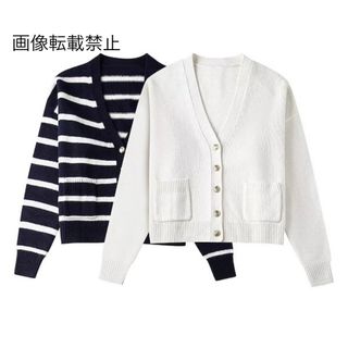 🧁2月新作🍯13524◆2type ニット カーディガン(カーディガン)