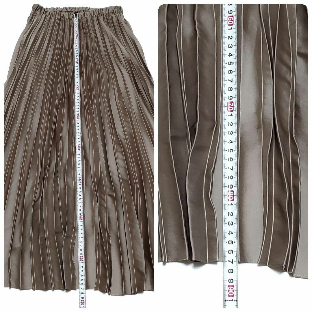 U by SPICK&SPAN(ユーバイスピックアンドスパン)のSpick&Span スピックアンドスパン サテンラッププリーツスカート サイズ レディースのスカート(ロングスカート)の商品写真