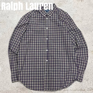 ラルフローレン(Ralph Lauren)の＊7354 90s ラルフローレン　ワンポイント　チェックシャツ　長袖シャツ　(シャツ)