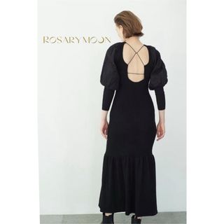 ロザリームーン(Rosary moon)の【rosary moon】balloon sleeve knit dress(ロングワンピース/マキシワンピース)