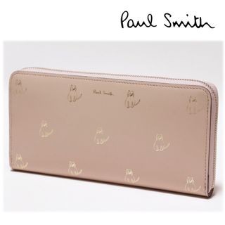 ポールスミス(Paul Smith)の《ポールスミス》新品 猫ちゃん箔押し レザーラウンドファスナー式長財布(財布)