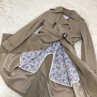 【美品】SPICK AND SPAN トレンチコート ライナー 花　ベルト 36