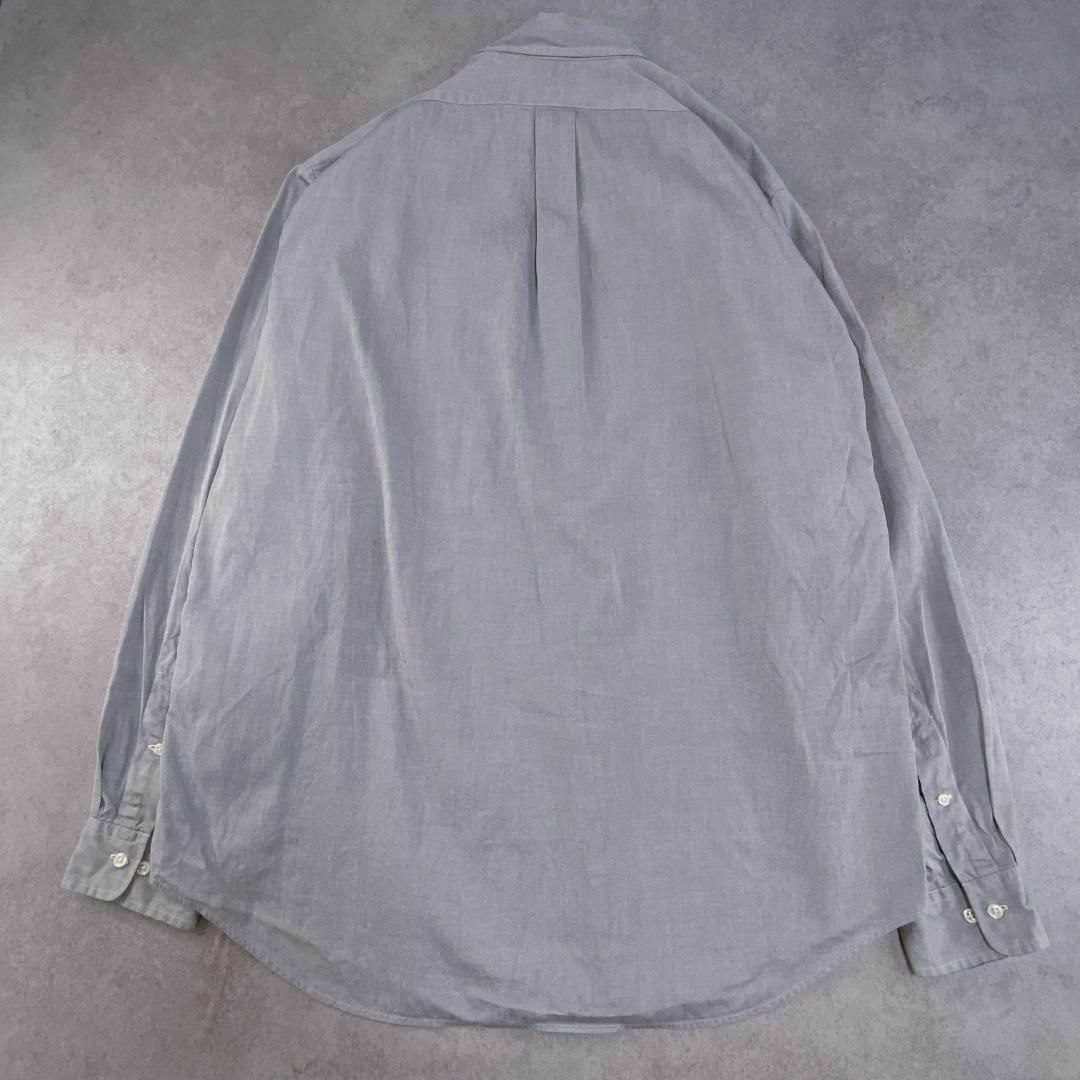 Ralph Lauren(ラルフローレン)のラルフローレン　ヤーマス　長袖シャツ　BDシャツ　古着　ライトグレー　XL メンズのトップス(シャツ)の商品写真