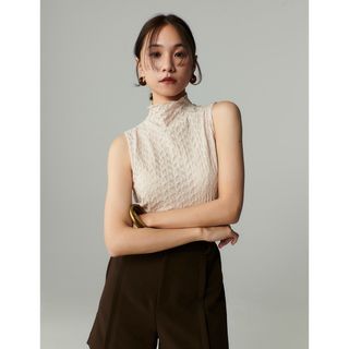 ランデブー(RANDEBOO)のRANDEBOO Detail sleeveless tops(カットソー(半袖/袖なし))