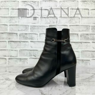 DIANA - 【美品】DIANA ダイアナ ショートブーツ レザー 美脚 脚長の ...