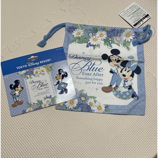 ディズニー(Disney)のディズニー　Blue ever after 巾着セット(モバイルケース/カバー)