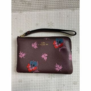 コーチ(COACH)のお値下げしました！COACH ポーチ PVCコーナージップ リストレット(ポーチ)