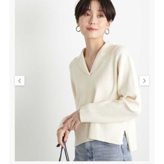 エヌナチュラルビューティーベーシック(N.Natural beauty basic)のナチュラルビューティーベーシック【松井愛莉さん着用】カイキンリブニット(ニット/セーター)