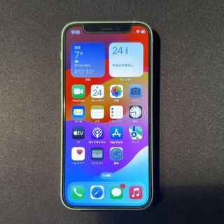 アップル(Apple)の美品 iPhone 12 mini グリーン 64GB SIMフリー(スマートフォン本体)