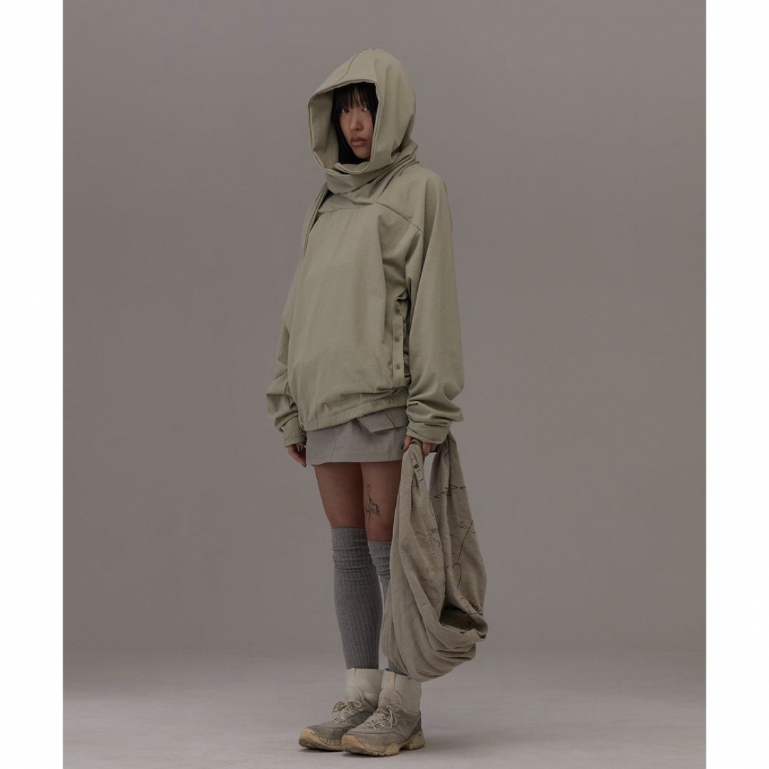 Rick Owens(リックオウエンス)のhyein seo scarf hoodie green レディースのトップス(パーカー)の商品写真