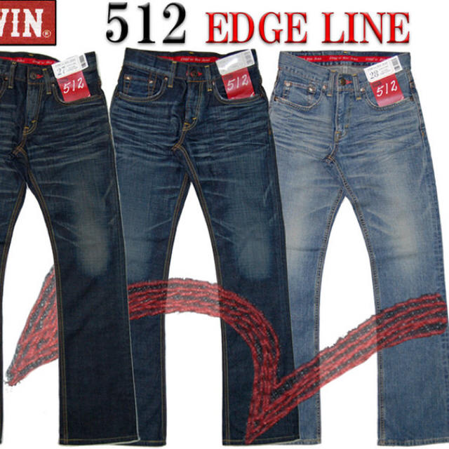 EDWIN - エドウィン 512 EDGE LINE シューカット EG512 EDWIN の通販 by かの's shop｜エドウィンならラクマ