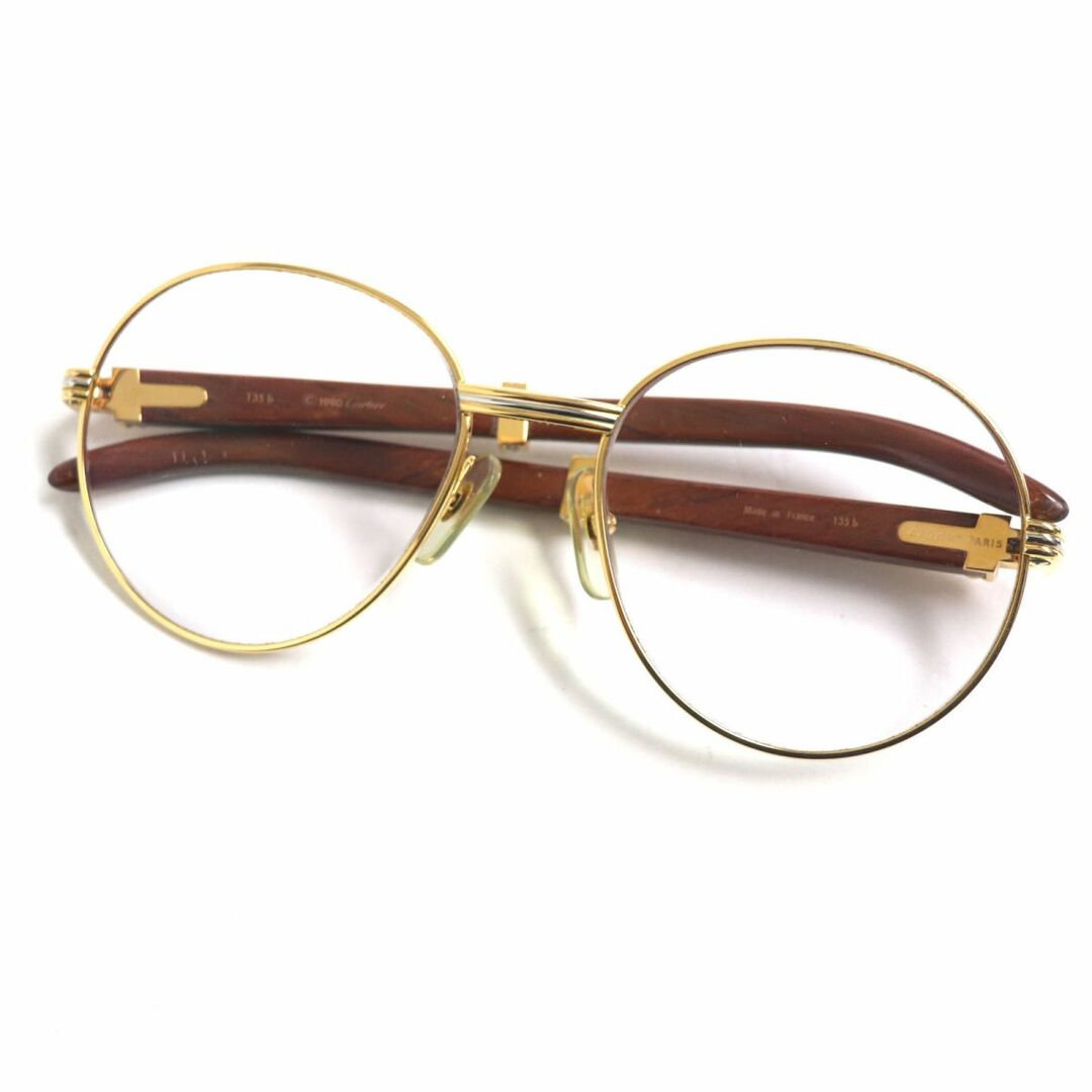 Cartier - 良品▽Cartier カルティエ ウッドテンプル ロゴ金具 Cartier - 良品▽Cartier カルティエ ウッドテンプル ロゴ金具