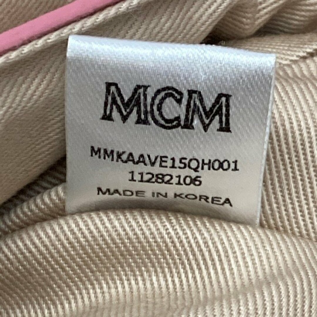 MCM(エムシーエム)の★MCM エムシーエム MMKAAVE15QH001 ヴィセトス スタッズ レザー リュックサック バックパック  パウダーピンクピンク レディースのバッグ(リュック/バックパック)の商品写真