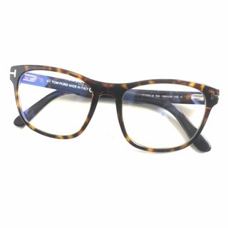 トムフォード(TOM FORD)の美品▼TOM FORD トムフォード TF5662-B マーブル柄 サングラス/アイウェア クリアブラウン 54□18 145 イタリア製 箱・ケース・クロス付き(サングラス/メガネ)