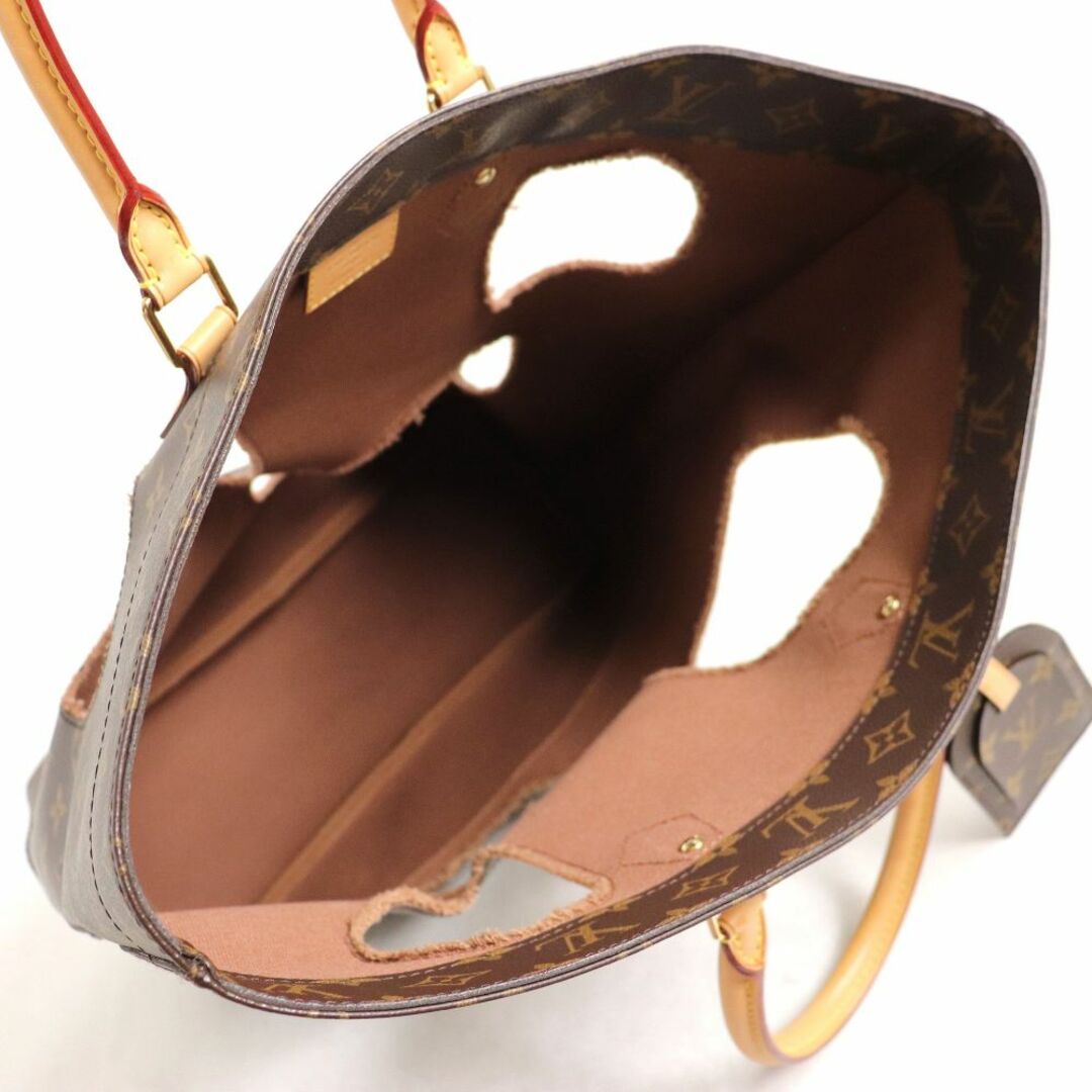 LOUIS VUITTON(ルイヴィトン)の美品▽LOUIS VUITTON ルイヴィトン M40279 モノグラム ウィズ ホールズ トートバッグ ブラウン フランス製 保存袋付き レディース レディースのバッグ(トートバッグ)の商品写真