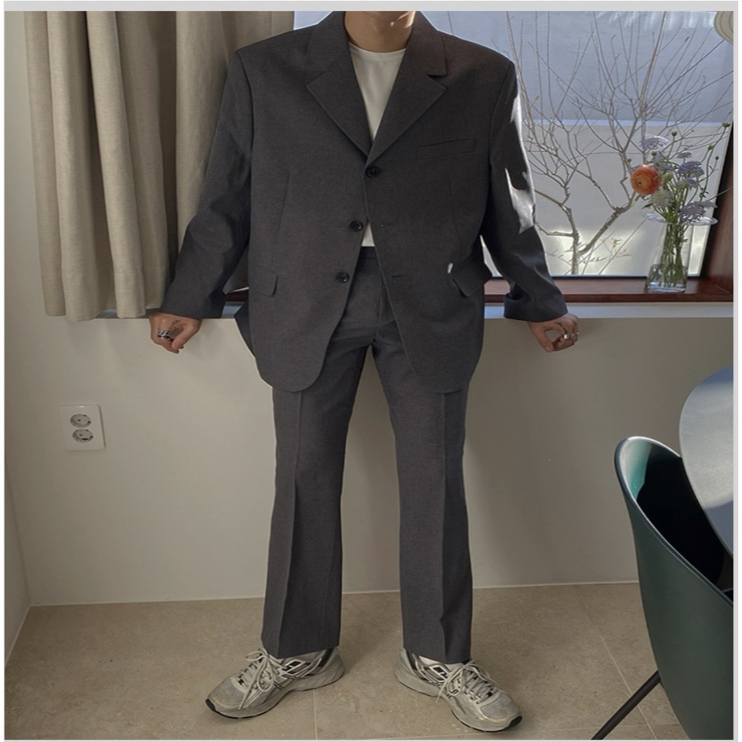 ASCLO Loni Single Suit (Gray) メンズのスーツ(セットアップ)の商品写真