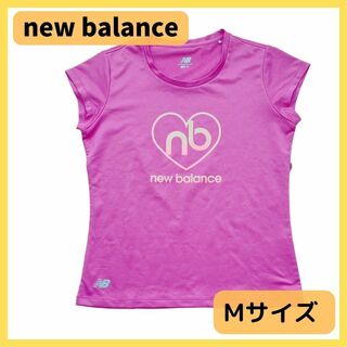 ニューバランス(New Balance)の【new balance】メッシュTシャツ　ピンク Mサイズ　速乾　練習着(Tシャツ(半袖/袖なし))