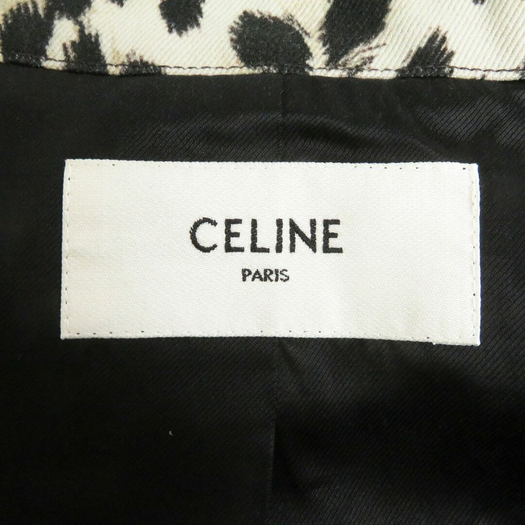 celine(セリーヌ)の極美品□19SS CELINE/セリーヌ 2M136944D レオパード 総柄 チューブ マックコート/ステンカラーコート ベージュ系 36 イタリア製 正規品 メンズのジャケット/アウター(ステンカラーコート)の商品写真