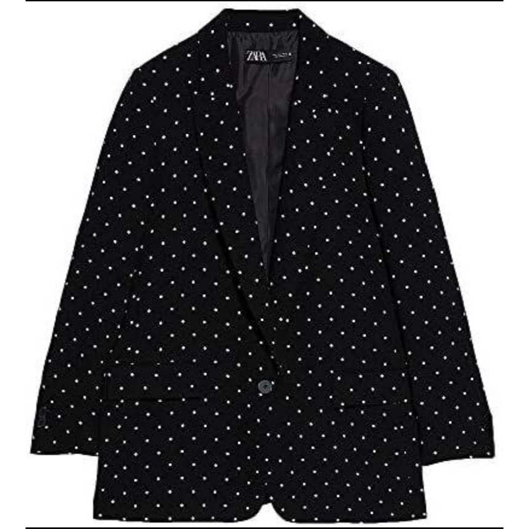 ZARA - zara ドット柄ジャケットの通販 by nanako's shop|ザラ ZARA - zara ドット柄ジャケットの通販 by nanako's shop|ザラ
